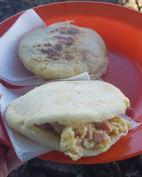 Arepa de café da manhã