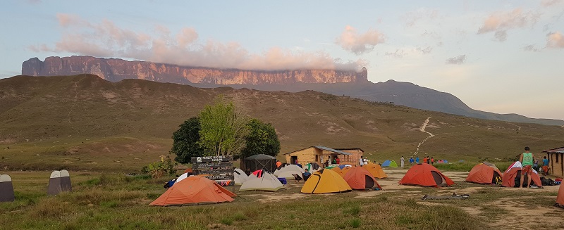 Acampamento do Rio Tek - Dia 01 do trekking Monte Roraima